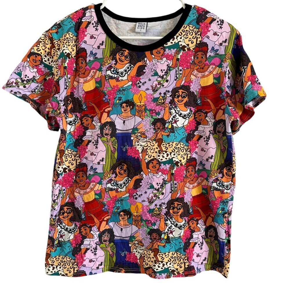 Wild Rich Kids T-Shirt adult size small Encanto disney print short sleeve